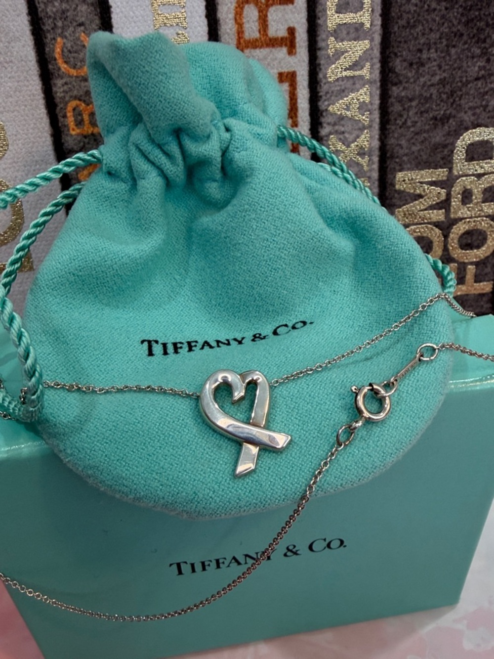 💚 Tiffany & Co. Paloma Picasso Loving Heart Vintage 925 Sterling Necklace ✨️